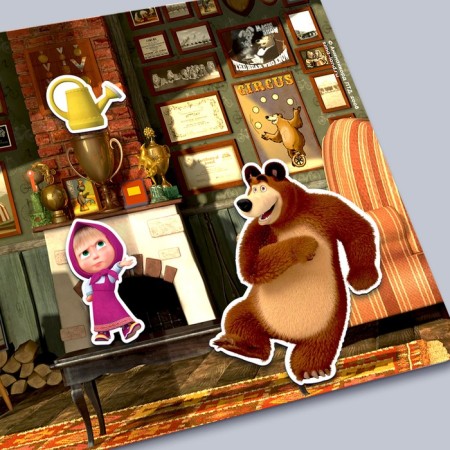 Magnetic game "Developing", Masha and Bear-2