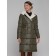 Coat insulated winter female, size 44, khaki color