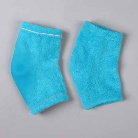 Pedicure heater, moisturizing, terry, with silicone tab, One Size, Blue Color-5