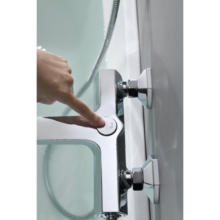 Lemark Prizma LM3914C bath mixer, single -leaf, pour 138 mm, watering can, chrome-4