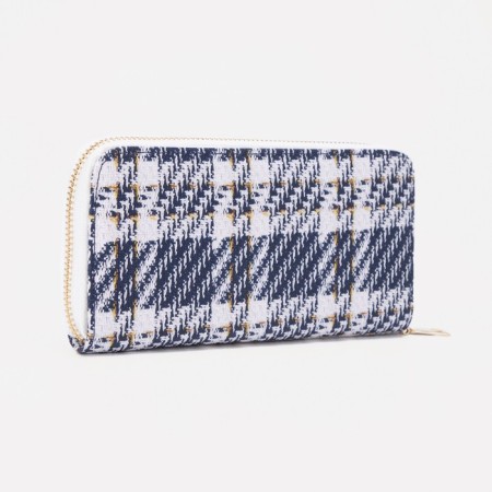 Women's wallet with lightning, blue color-1