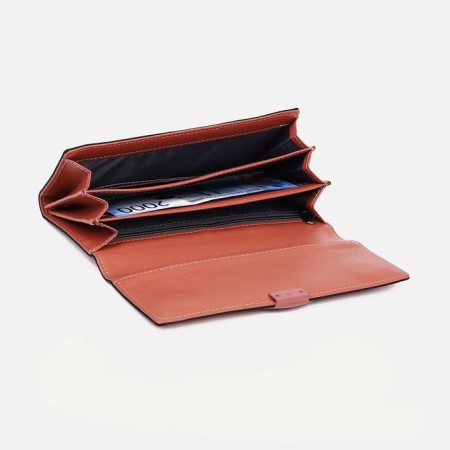 Women's wallet on magnets, powder color-2