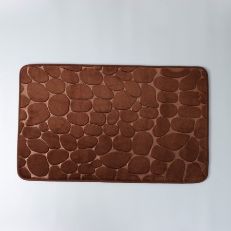 Savanna Memory Foam bath and toilet rug, 50 × 80 cm, brown color-3