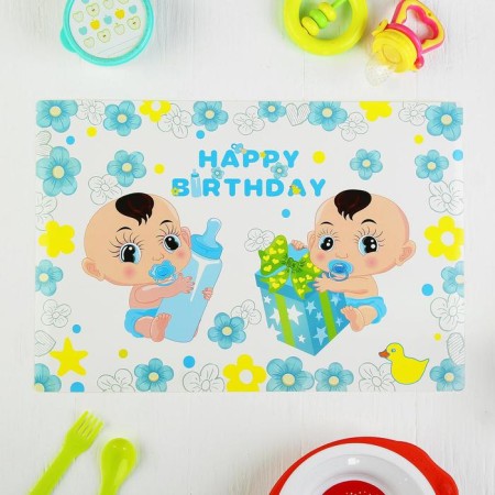 Paper Suvenue "Happy Birthday", set 6 pcs., Mix color