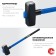 Sledgehammer Zubre 20111-8_z03, with a fiberlass handle, 8 kg