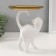 Souvenir Polystone stand "White Cat" 8.5x18x23 cm