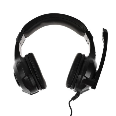 Qumo Halo headphones, game, microphone, 2x3.5+usb, 2m, backlight, black-2