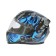 The helmet integral with two visors, size XXL (61), BLD-M67E model, black and blue