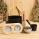 Set for a bath 5 in 1: bucket 7 l, bucket, sand clock, thermometer-gigrometer, aromachas 400 ml
