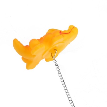 Bath traffic jam with a crocodile toy, d = 40 mm, PVC, metal, yellow-5
