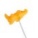 Bath traffic jam with a crocodile toy, d = 40 mm, PVC, metal, yellow