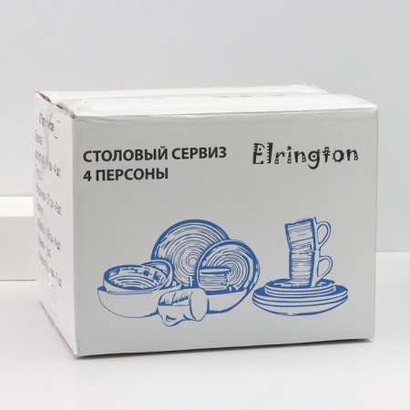 Elrington ceramic dishes. Sea evening ", 16 items-8