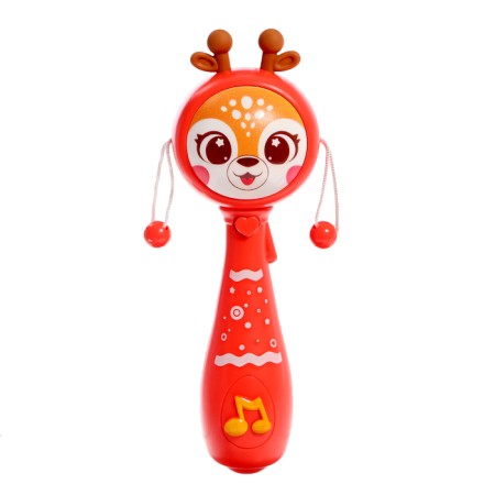 New Year's set of rattles, Russian voice acting, light effects, 5 rattles in a set-1