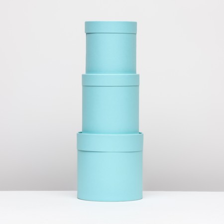 A set of boxes 3 in 1 without a window, aquamarine 21 x 21 - 16 x 16 cm-2