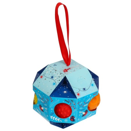 Gift set of developing balls for the New Year "Christmas ball", with a squeak, 7 pcs.-13