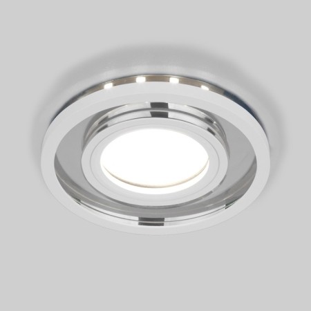 Potted LED lamp Elektrostandard, Lungi, 92x92 mm, G5.3, Mirror, white color