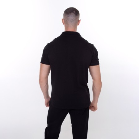 T -shirt male polo, black color, size 50-4