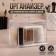 Organizer for storage, 4 sections, 13 × 14 × 11 cm, transparent color