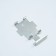 Metal clip for fastening profiles from polymer