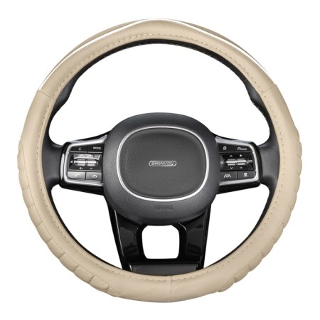 SkyWay braid, leather, size m, beige, with a white strip, S01102320-9
