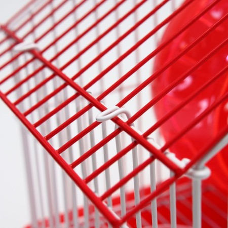 Rodent cell equipped RT-2T, 22 x 16 x 20 cm, red-9