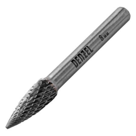 Denzel Borfrase, type G, metal, carbide, parabolic, pointed, 8 mm
