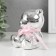 Piggy bank Ceramics "Mishutka with Bantik" silver 9x8x9.8 cm