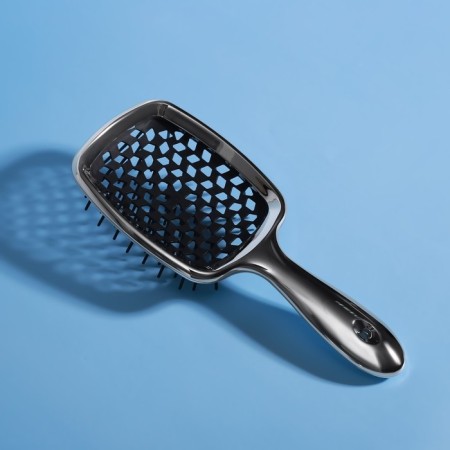 The comb massage, wide, ventilated, with galvanic coating, 8.5 × 20.5 cm, PVC box, color mix-6