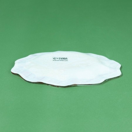 Plate Glass Dessert shade "New Year's mood", d = 20.5 cm-2