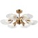 Ceiling chandelier Muschel 6XE14 40W, size 70x70x30 cm, bronze color