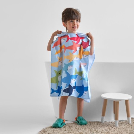 POPE-POPE CHILDREN TRANSTRY I "Sharks" 60x120 cm, 50% HL, 50% PE