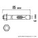 Anchor bolt of scrap, with a nut, galvanized, 8x85 mm, 125 pcs