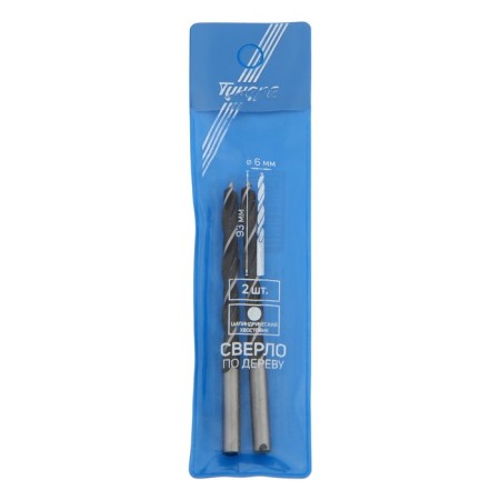 Tundra wood drill, cylindrical shank, 6 x 93 mm, 2 pcs.-1