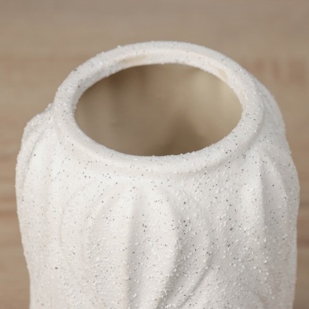VAZA Ceramics Table "Liam Galant" D-6CM, H-20X10 cm, white-1