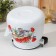 The kettle "Flowers are red", 3.5 l, white with a button, induction, white color