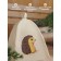 Bath hat with a children's print "Hedgehog", white