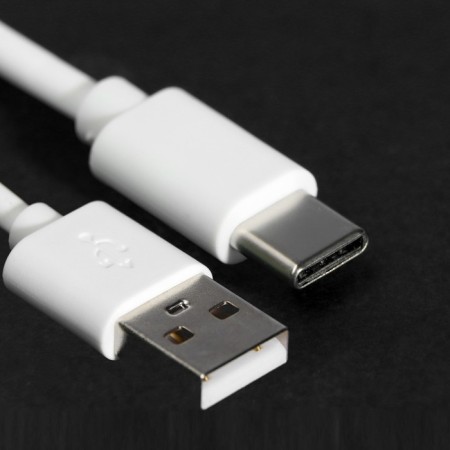 Windigo, Type -C - USB, 2 A, charging + data transfer, TPE braid, 1 m, white-2