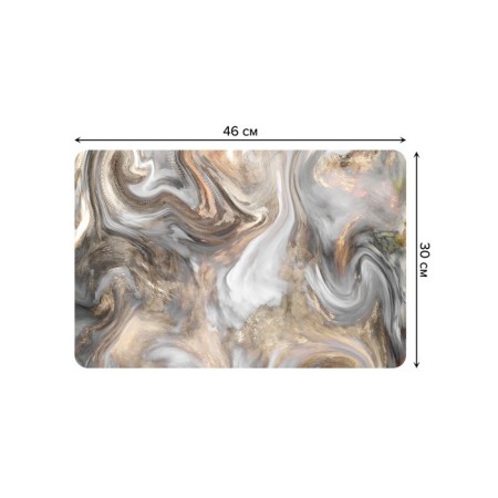A set of napkins for setting the table "Marble vortex", rectangular, rounded edges, size 30x46 cm, 4 pcs-2