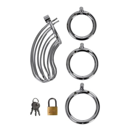 Male fidelity belt, Toyfa Metal, silver-5