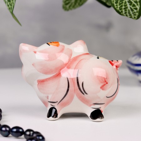 Souvenir "Pig Smile", Color, Gzhel-2
