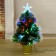 Fibrooptic Christmas tree "Rainbow bunch" 60 cm D of the lower tier 35 cm, 55 branches