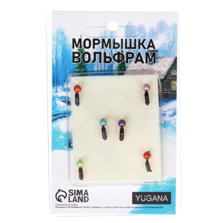 Mormyshka column black, red abdomen + ball 3d, weight 0.3 g-3