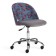 Armchair Children's Melody Fabric/Fllock, Gray, Botanica 08 Cherry/29