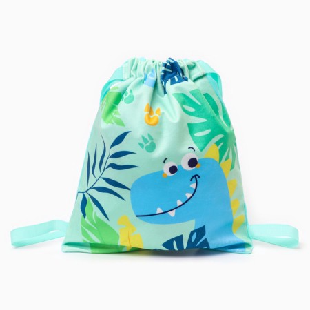 Children's Bag "Dino", 35 × 30 cm, turquoise color-3