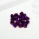 Busy glass, 8 mm, 13 pcs. violet