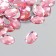 Decor for creativity Plastic "Rhil of oval. Light pink" set of 150 pcs 1x1.4 cm