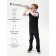 Knitted vest for a boy Amarobaby Pure Love School, height 140 cm, color black