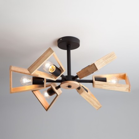 Ceiling chandelier Loft Klaark, 40W, E27, 61x61x26 cm-3