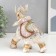 Souvenir Polystone "Elephant in Popon with sapphires" under the tree 21x18x9 cm