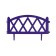 Decorative fence, 35 × 220 cm, 4 sections, plastic, lilac, Modern, Greengo